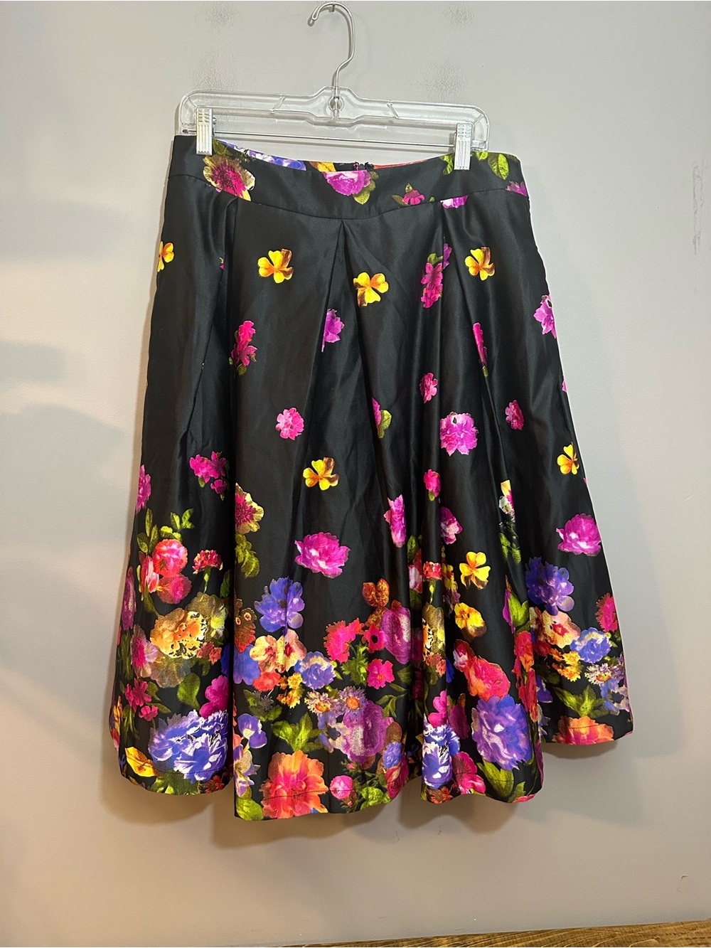 Mix Nouveau Skirt Size Large Floral Pockets On The Side - Picture 2 of 10